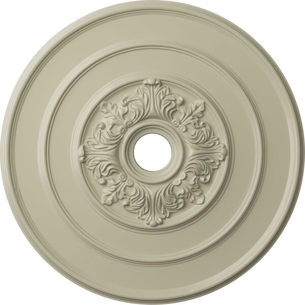 Ekena Millwork Traditional with Acanthus Leaves Ceiling Medallion, 26"OD x 3 1/8"ID x 1 1/2"P, Clear Yellow CM26TACYF - main